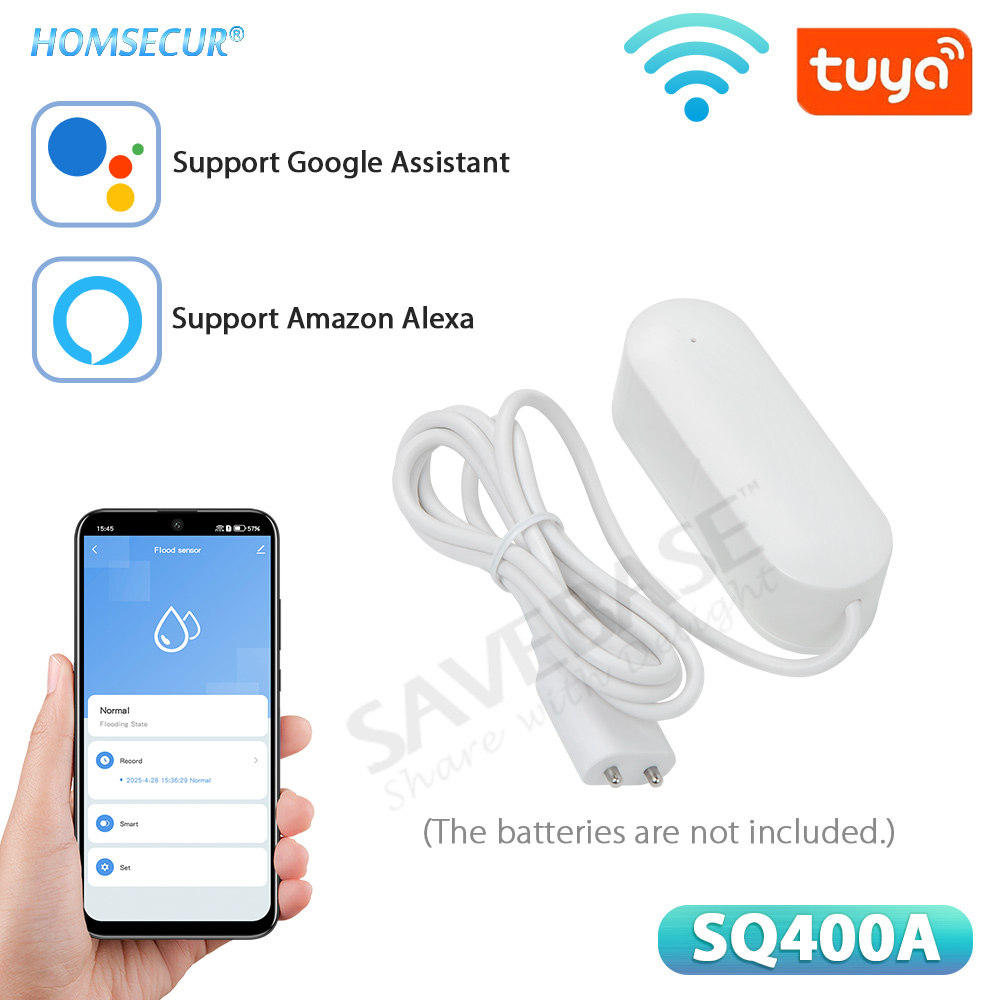 Home Office Google - 무선 누수 감지기 2.4GHz WIFI Tuyasmart