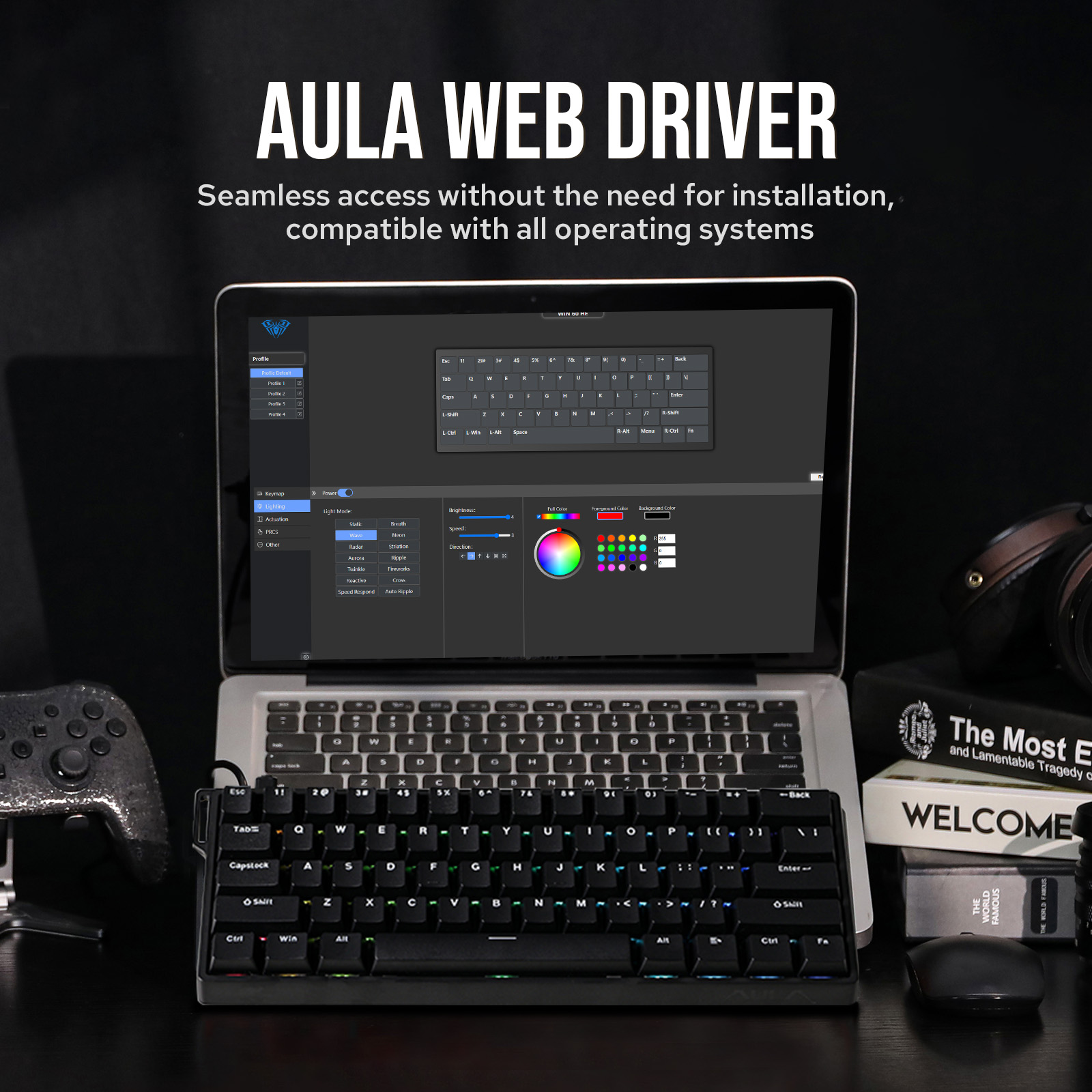 Keyboard Tray Under Desk - 커스텀 AULA WIN60 HE WIN60 HE