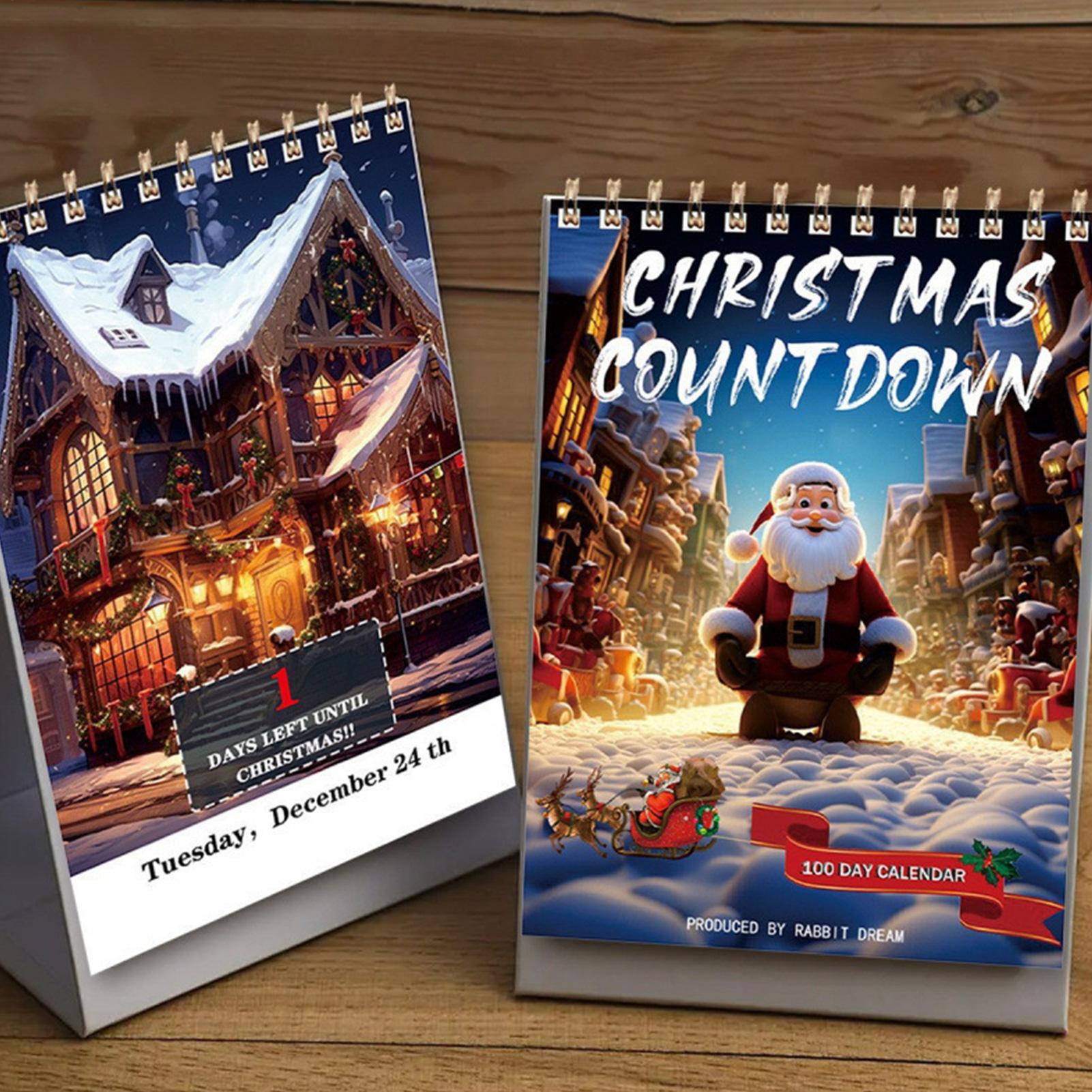 Home Office Holidays 2026 - 2026년 크리스마스 카운트다운 100일 귀여운 산타클로스