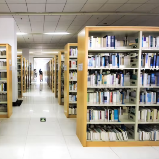Home Office And Library - 공장 직판 양면 책장 금속 나무