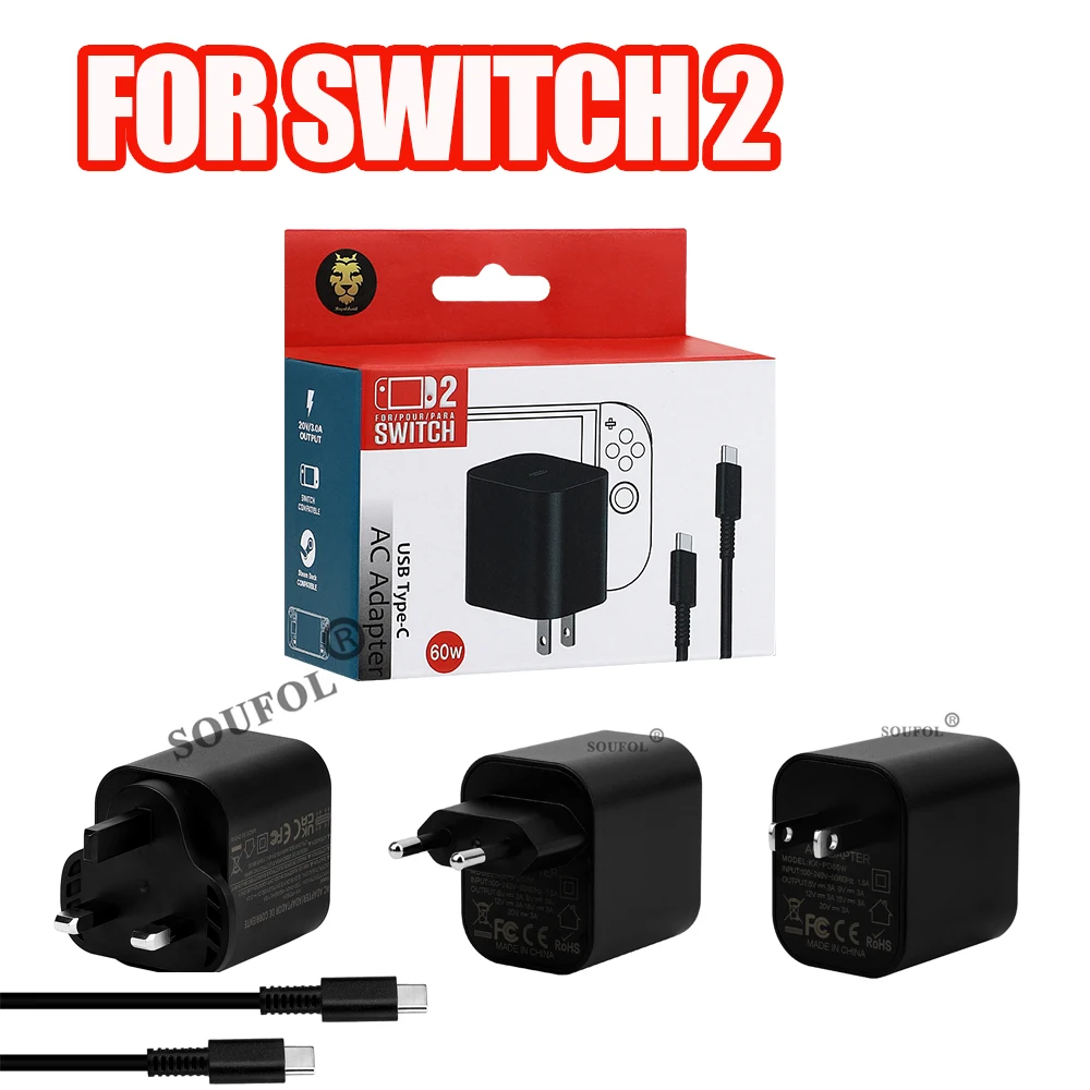 Home Office Uk - 고속 60W AC 어댑터 NS 스위치