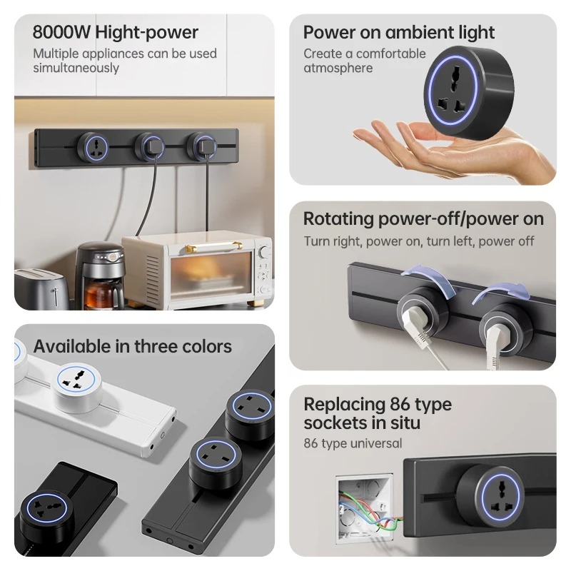 숨겨진 벽면 콘센트 전원 레일 40cm 50cm 알루미 - Power Strip Desk 리뷰 및 가격