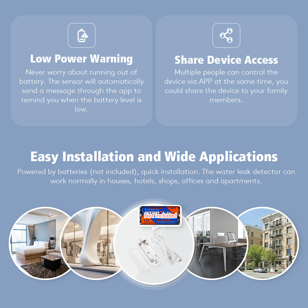 무선 누수 감지기 2.4GHz WIFI Tuyasmar - Home Office Google 리뷰 및 가격