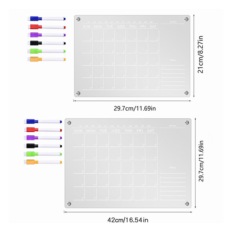 투명 아크릴 냉장고 자석 스티커, 달력 보드 플래너,  - Magnetic Calendar Board 리뷰 및 가격