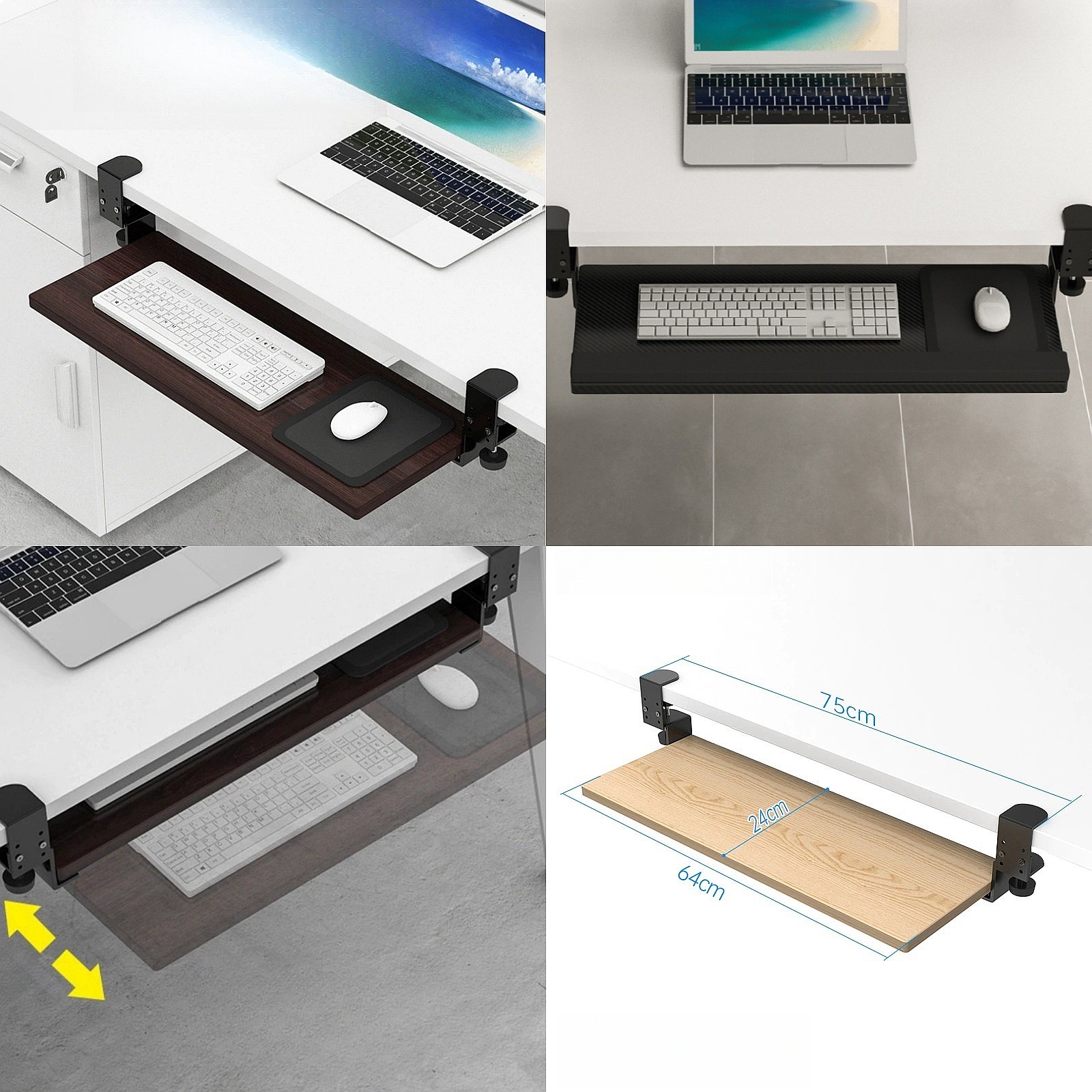 테이블 아래 키보드 브래킷, 책상 아래 슬라이딩 테이블 - Keyboard Tray Under Desk 리뷰 및 가격