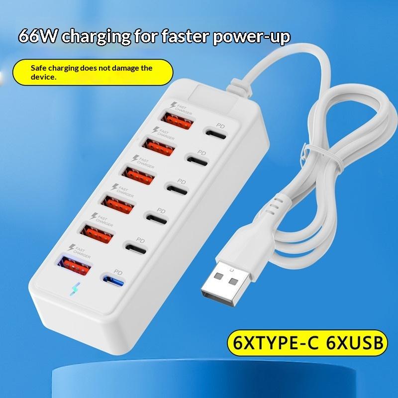 HOT 12 in 1 멀티 포트 USB 충전 스테이션  - Power Strip Desk 리뷰 및 가격