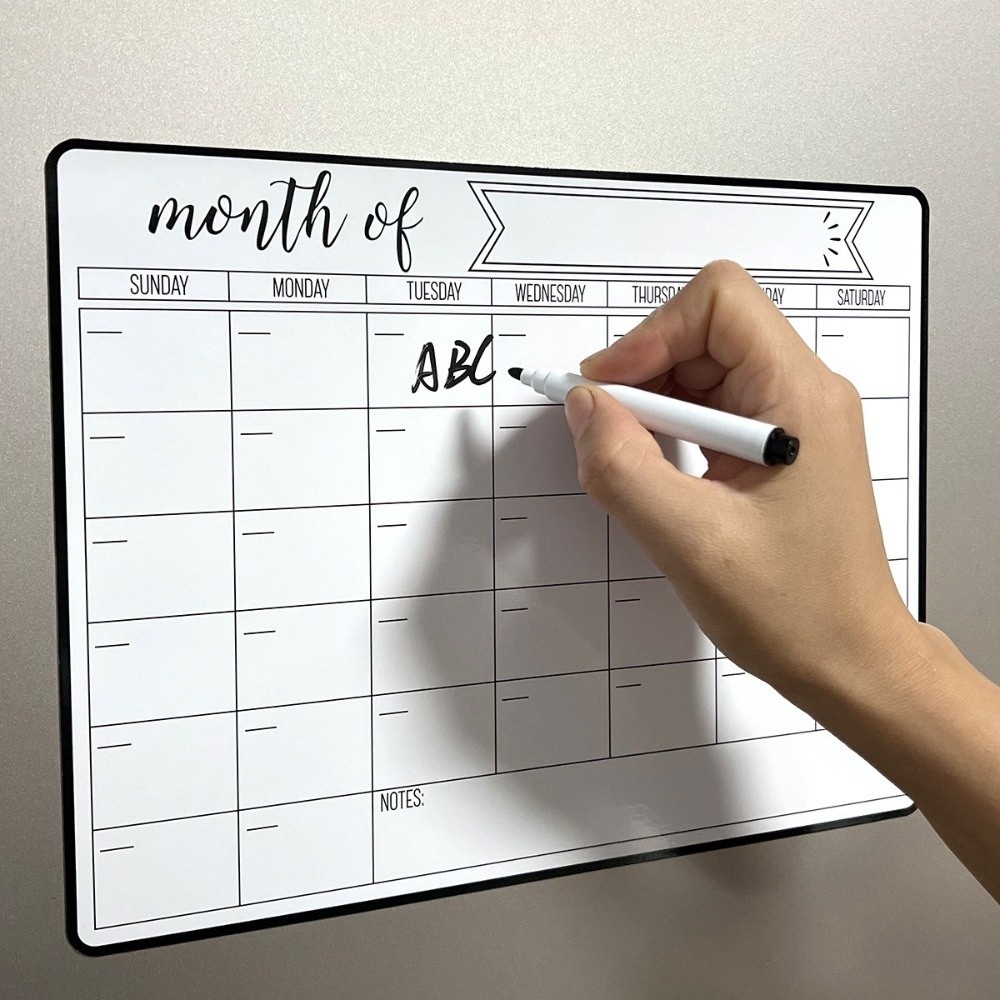 휴대용 자석 화이트보드 달력 간편 세척 재사용 가능 월 - Magnetic Calendar Board 리뷰 및 가격