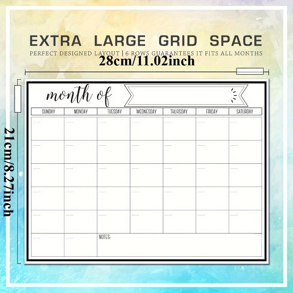 1개 자석식 드라이 이레이스 캘린더 - 화이트보드 스타 - Magnetic Calendar Board 리뷰 및 가격