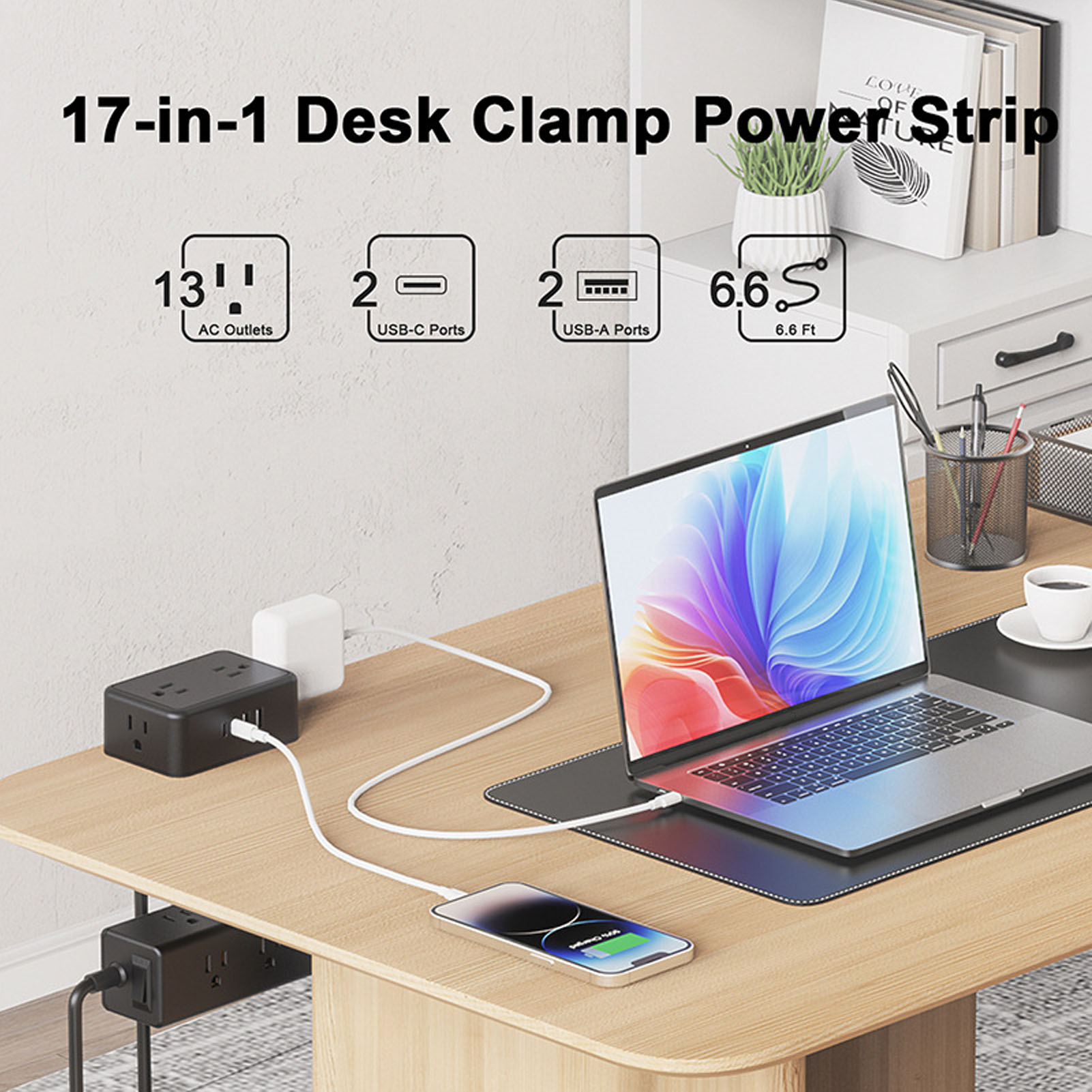 17 in 1 파워 스트립 듀얼 레이어 데스크 클램프  - Power Strip Desk 리뷰 및 가격
