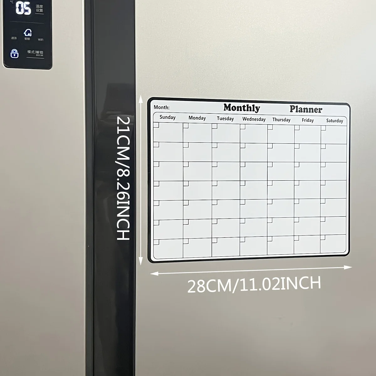 1pc 자기식 냉장고 지울 수 있는 달력, 월간 달력  - Magnetic Calendar Board 리뷰 및 가격
