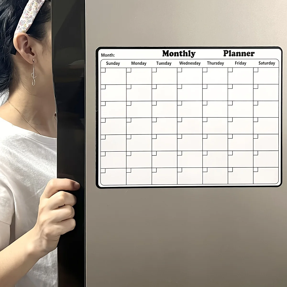 1pc 자기식 냉장고 지울 수 있는 달력, 월간 달력  - Magnetic Calendar Board 리뷰 및 가격