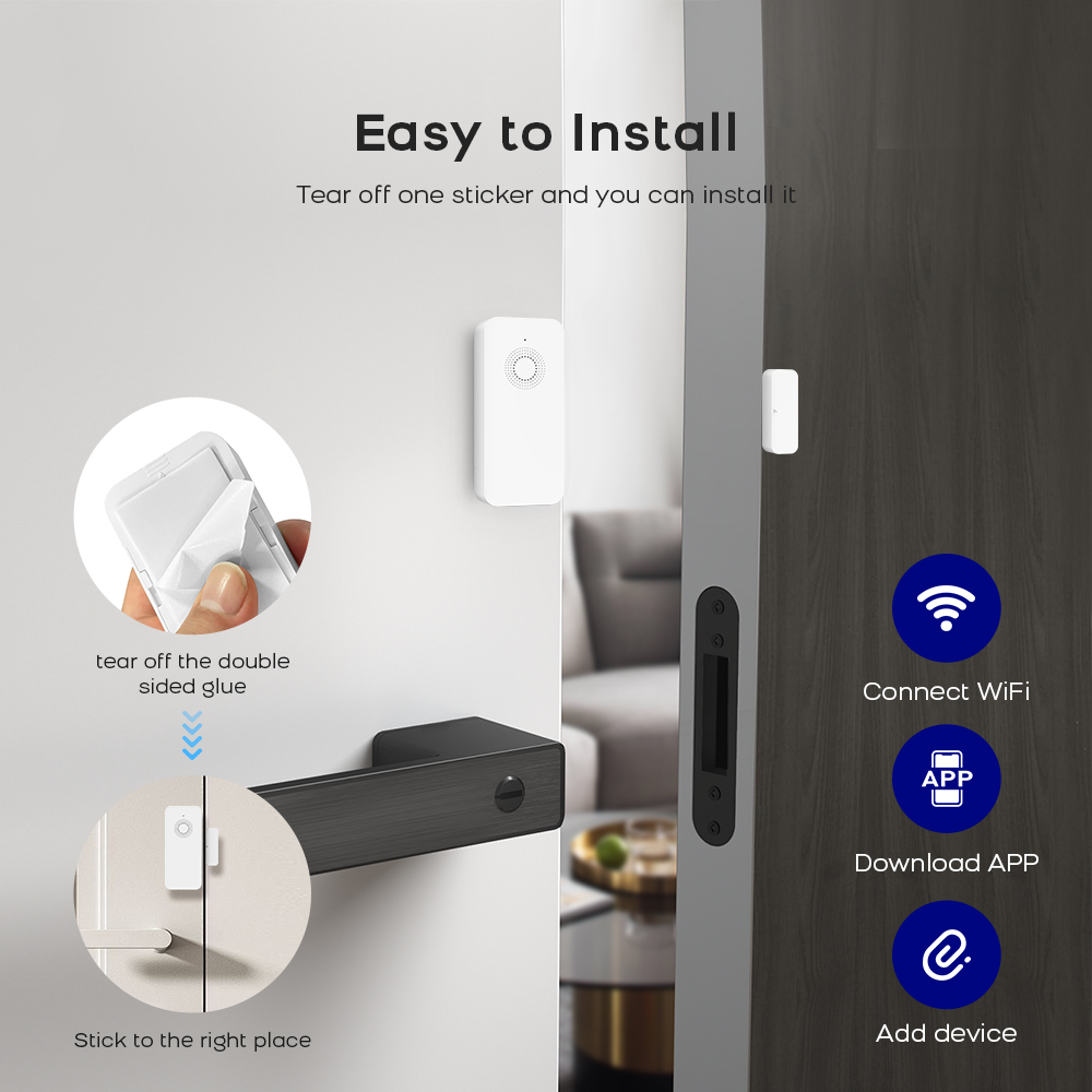 ​ Tuya ZigBee 스마트 도어 윈도우 센서 -  - Home Office Google 리뷰 및 가격