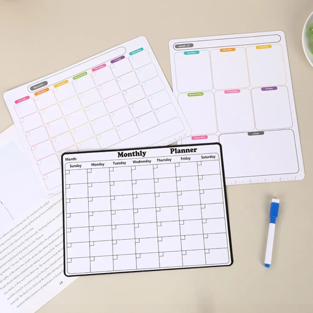 지울 수 있는 주간 계획 일정표 달력 소프트 자석 냉장 - Magnetic Calendar Board 리뷰 및 가격