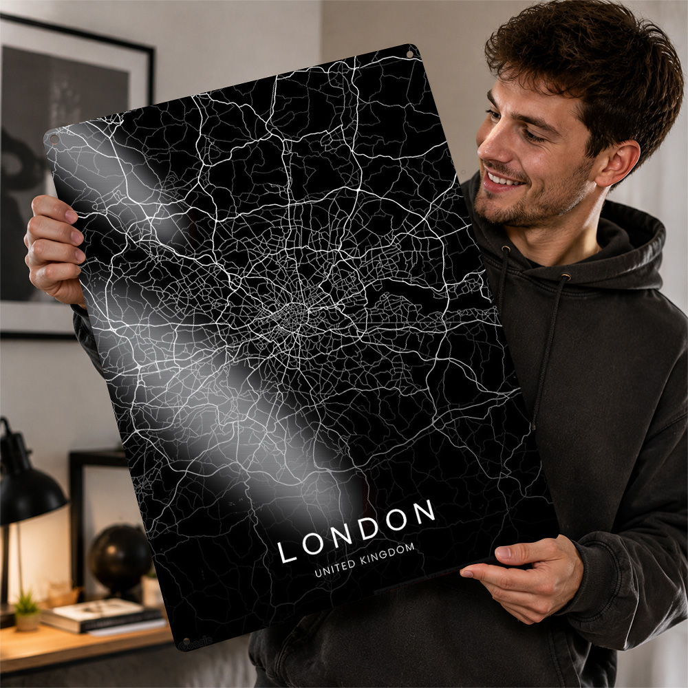 영국 런던 인쇄 포스터 맞춤형 금속 간판 도시 네트워크 - Home Office London 리뷰 및 가격