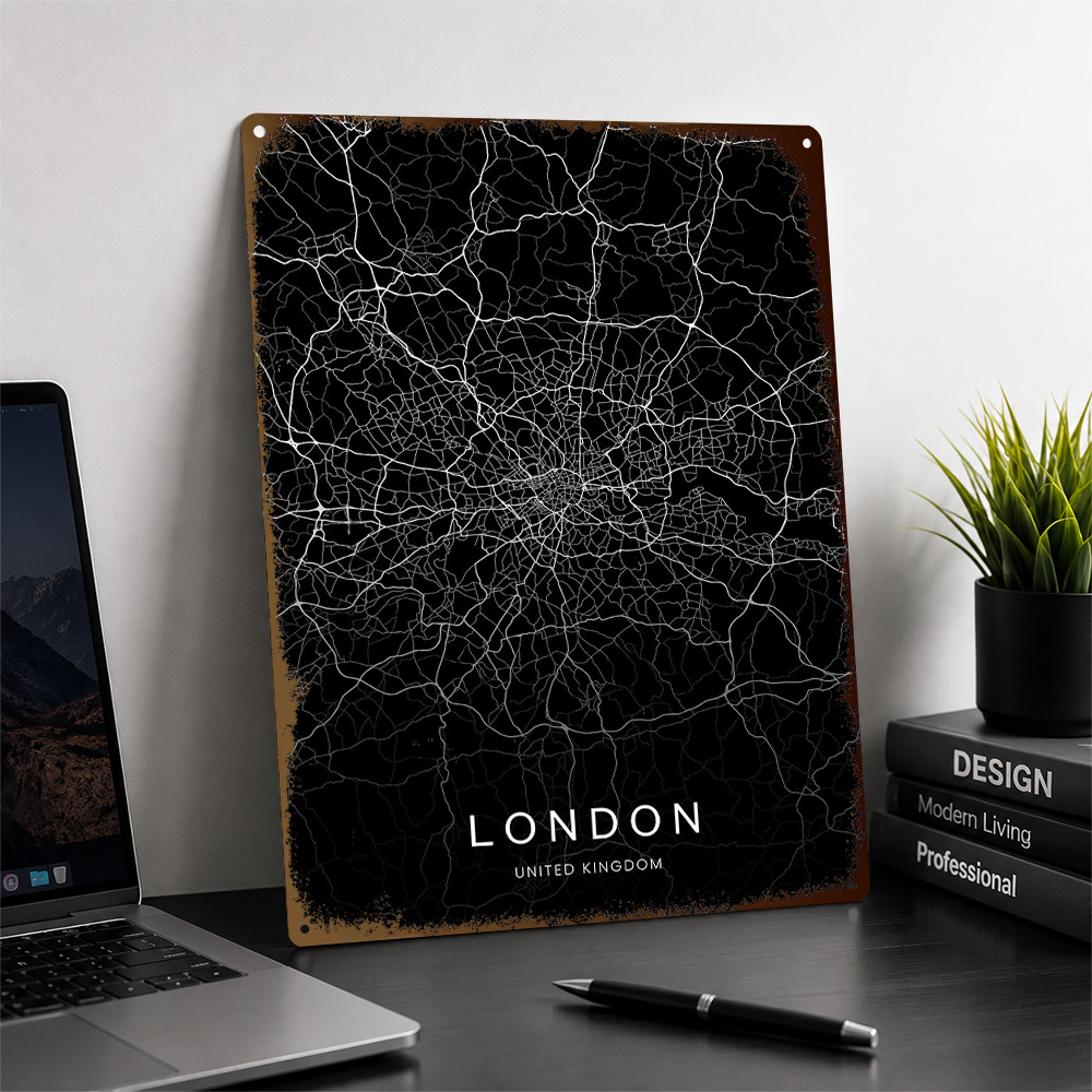 영국 런던 인쇄 포스터 맞춤형 금속 간판 도시 네트워크 - Home Office London 리뷰 및 가격