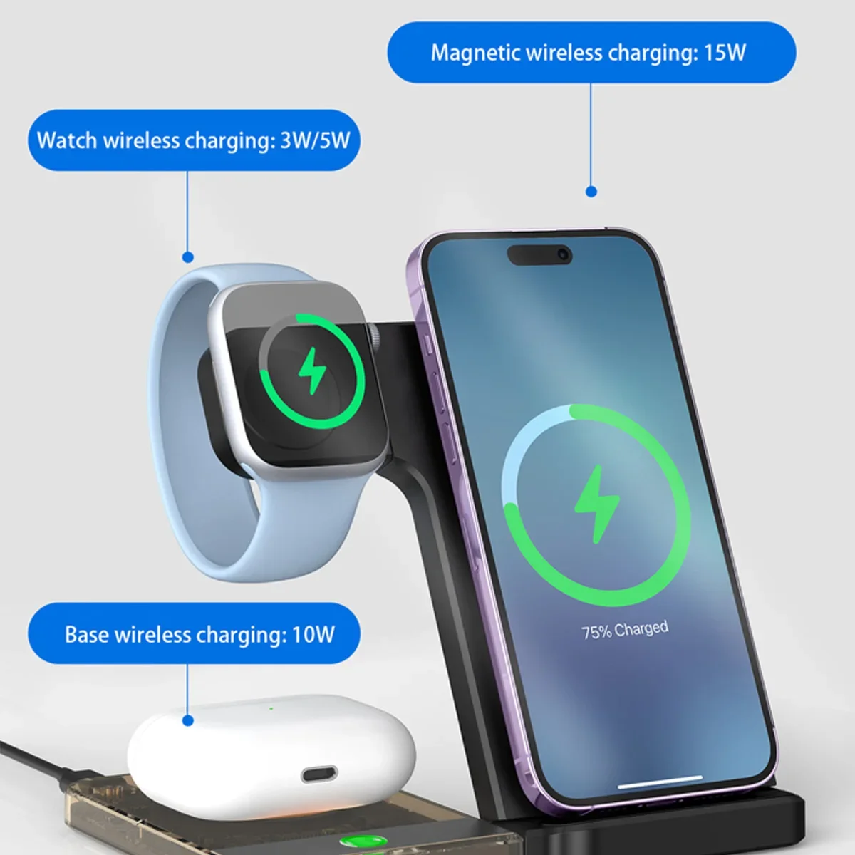 15W MagSafe 호환 무선 충전 스탠드 - 아이폰 - Home Office Pro 리뷰 및 가격
